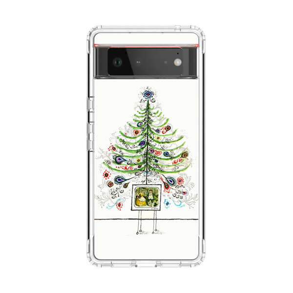 Whimsical Christmas Tree Artistic Design Google Pixel 6 Case
