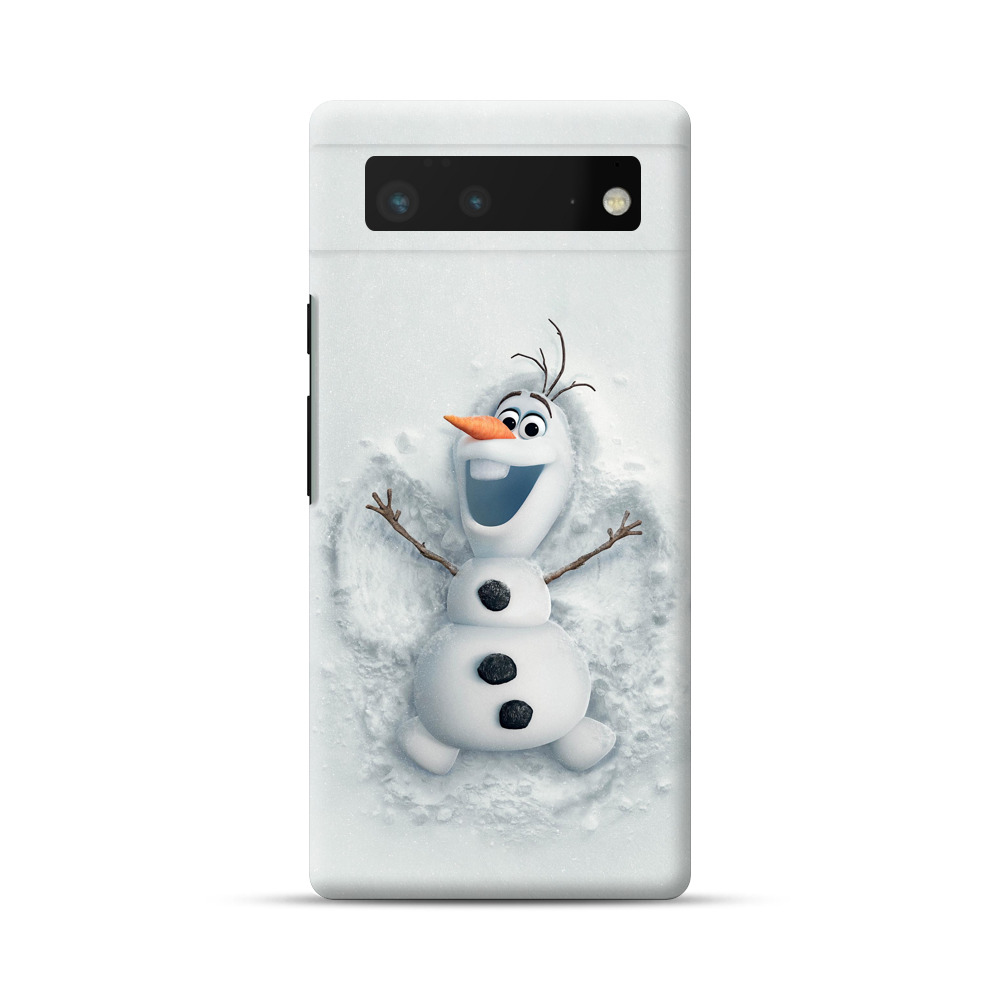 frozen snowman Google Pixel 6 Hard Case