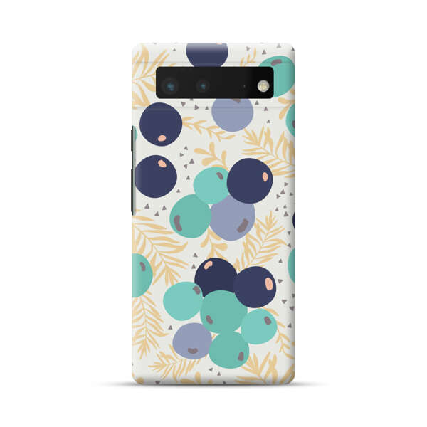 Abstract Berries Pattern Google Pixel 6 Hard Case