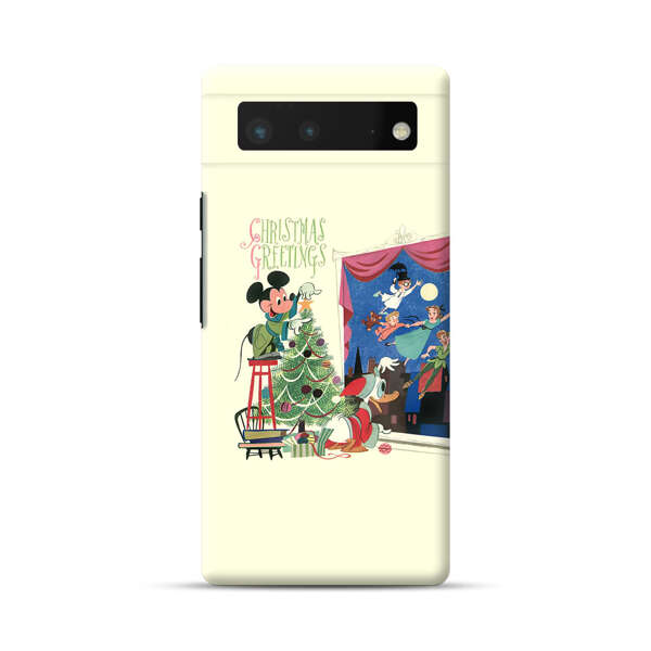 Christmas Disney Mickey Mouse and Peter Pan Google Pixel 6 Hard Case