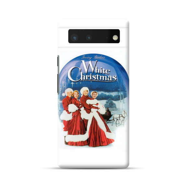 Classic White Christmas Scene Google Pixel 6 Hard Case