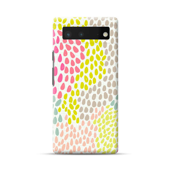 Colorful Abstract Teardrop Pattern Google Pixel 6 Hard Case