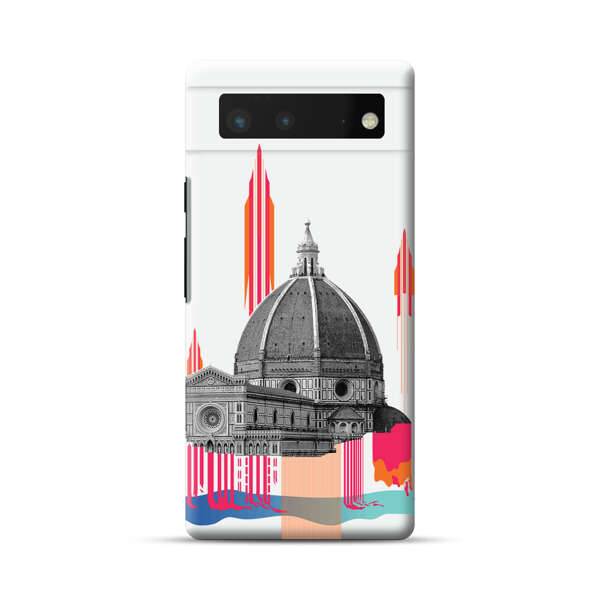 Florence Cathedral Dome Artistic Illustration Google Pixel 6 Hard Case