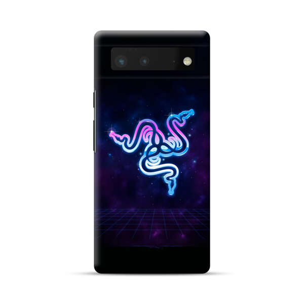 Glowing Neon Triple Snake Google Pixel 6 Hard Case