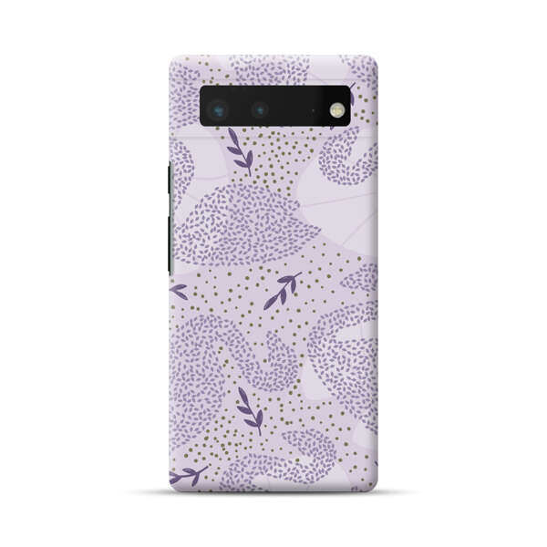 Lavender Swan Pattern Google Pixel 6 Hard Case