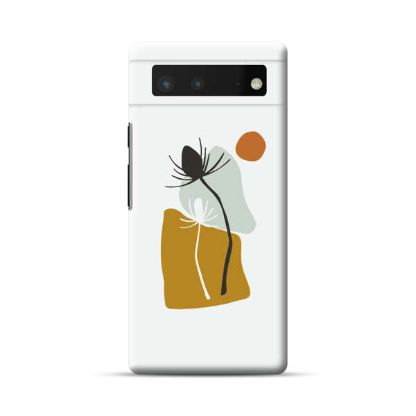 Minimalist Abstract Nature Design Google Pixel 6 Hard Case