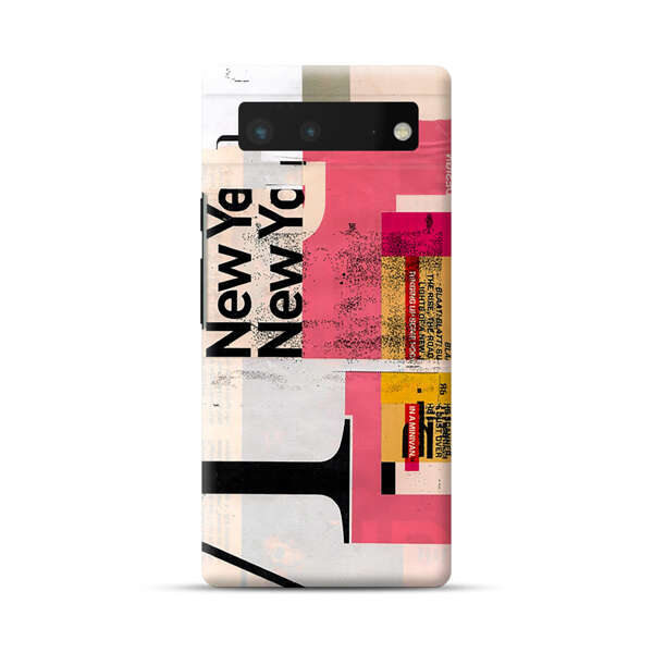 Modern Abstract Collage Artwork Google Pixel 6 Hard Case