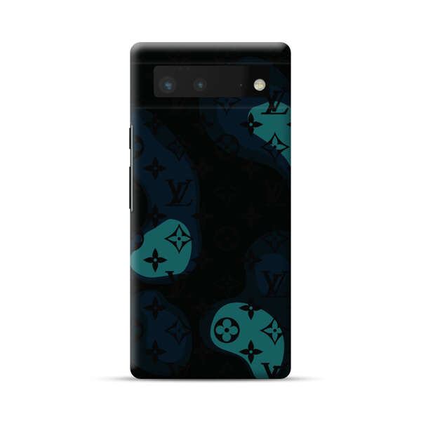 Modern Abstract Question Marks with Luxury Motifs Google Pixel 6 Hard Case