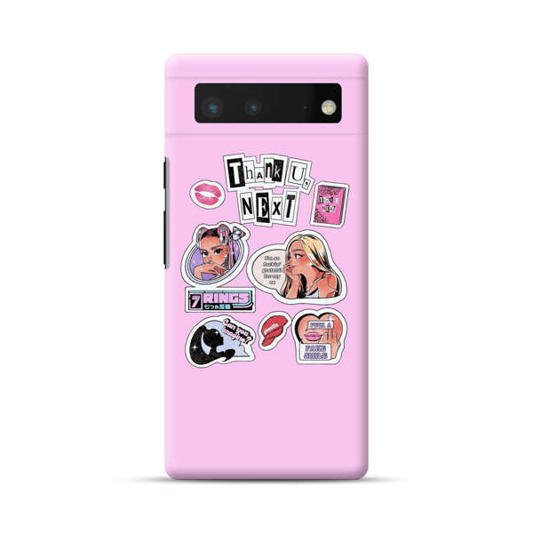 Pop Art Fashion Stickers Google Pixel 6 Hard Case