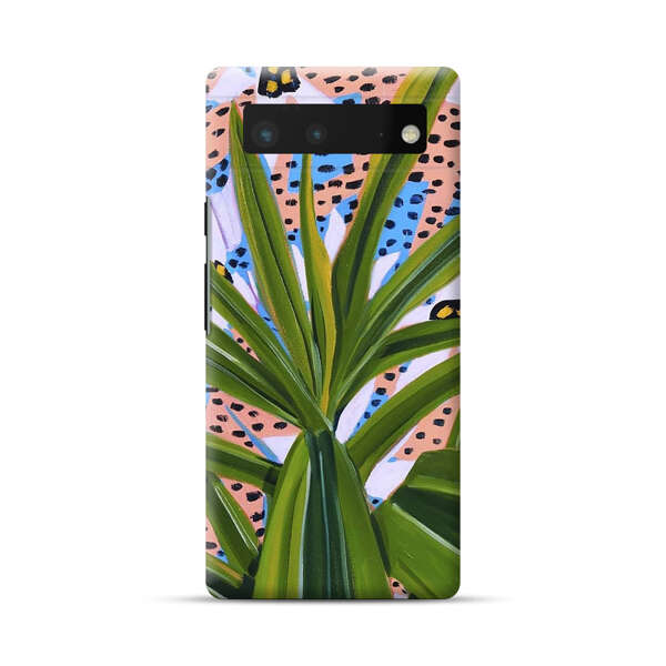 Tropical Leaves Abstract Pattern Google Pixel 6 Hard Case