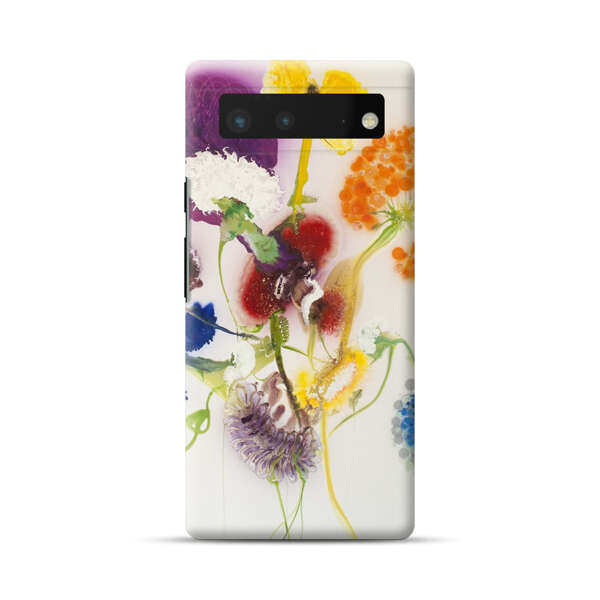 Vibrant Abstract Floral Artwork Google Pixel 6 Hard Case