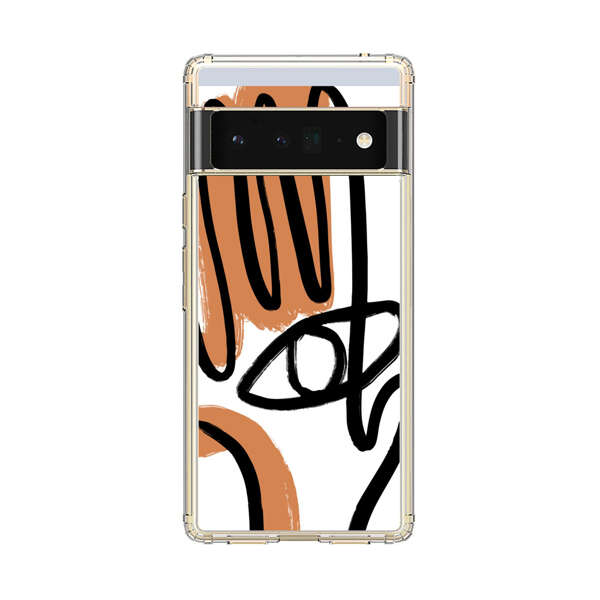 Abstract Minimalist Hand with Eye Google Pixel 6 Pro Case