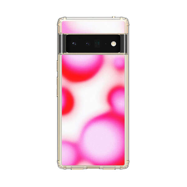 Abstract Pink and Red Blurry Circles Google Pixel 6 Pro Case