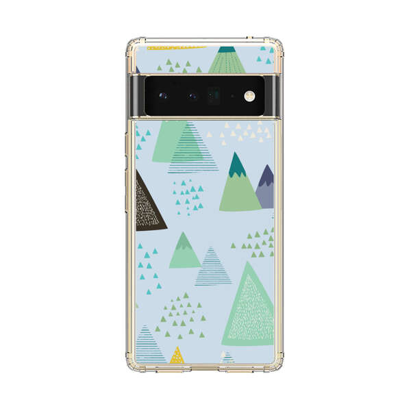 Colorful Abstract Mountain Pattern Google Pixel 6 Pro Case