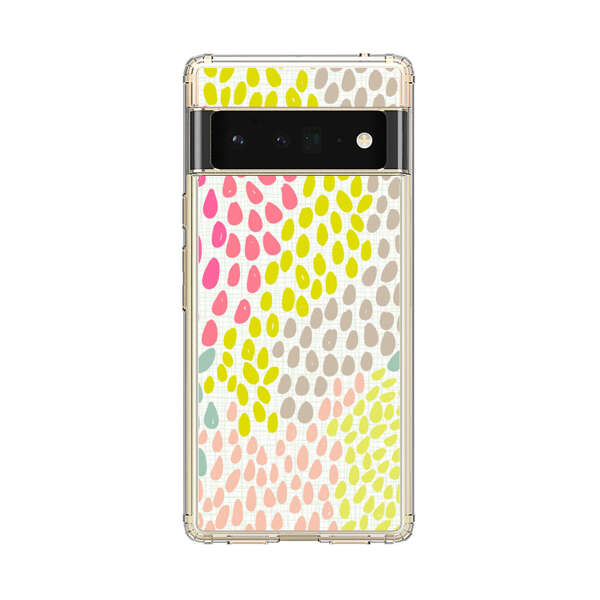 Colorful Abstract Teardrop Pattern Google Pixel 6 Pro Case