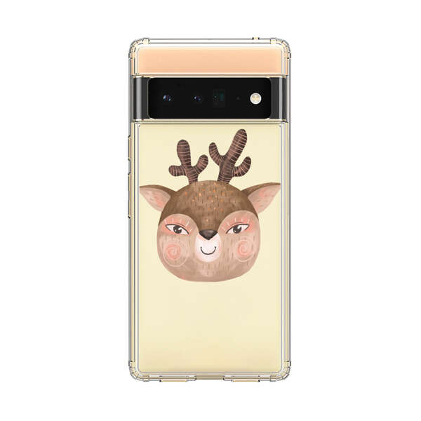 Cute Cartoon Deer Face Google Pixel 6 Pro Case
