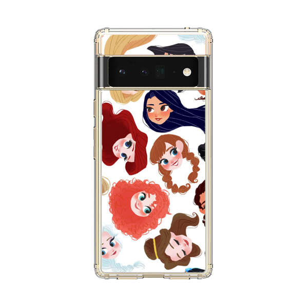 Diverse Animated Girl Faces Google Pixel 6 Pro Case
