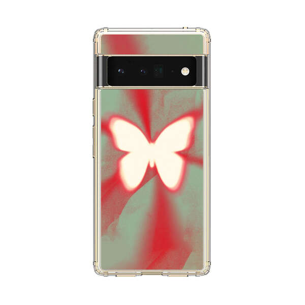 Glowing White Butterfly Abstract Radiant Design Google Pixel 6 Pro Case