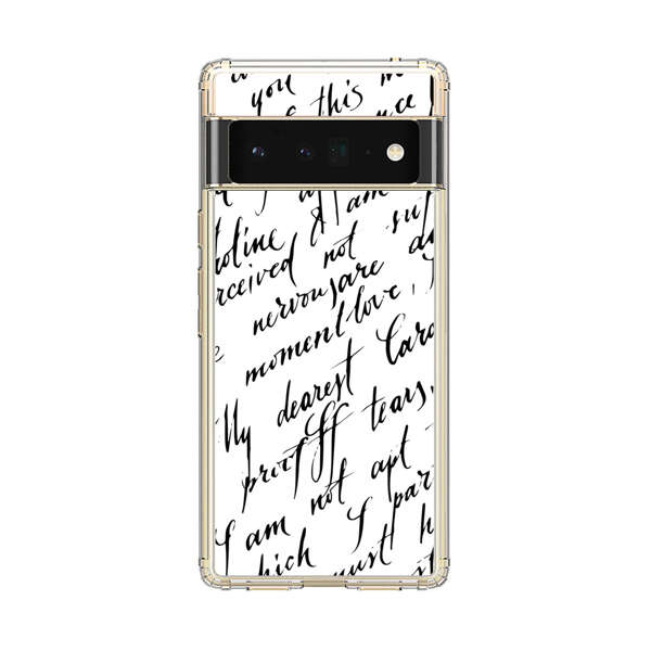 Handwritten Calligraphy Google Pixel 6 Pro Case