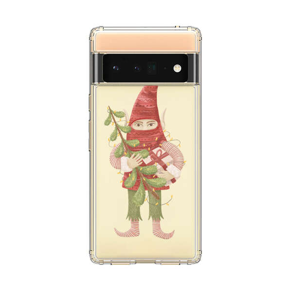 Holiday Gnome with Mistletoe and Gift Google Pixel 6 Pro Case