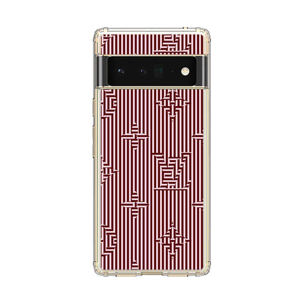 Intricate Geometric Striped Pattern Google Pixel 6 Pro Case