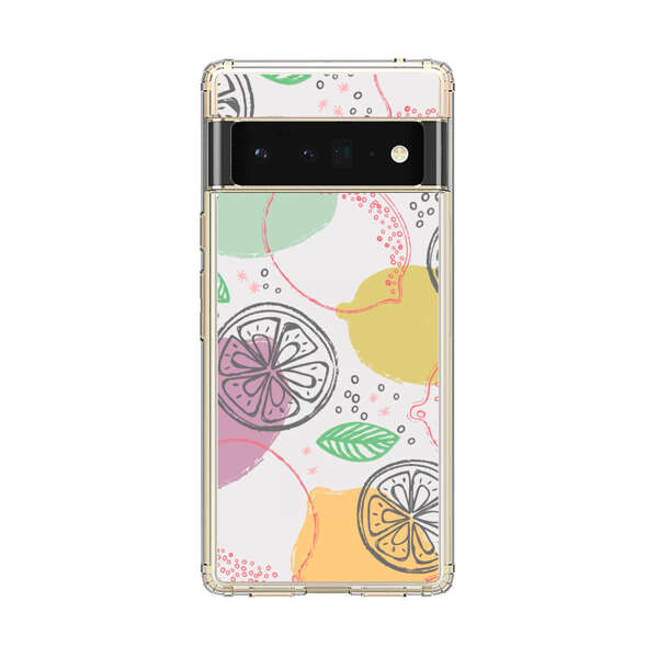 Lemon Colorful Abstract Pattern Google Pixel 6 Pro Case
