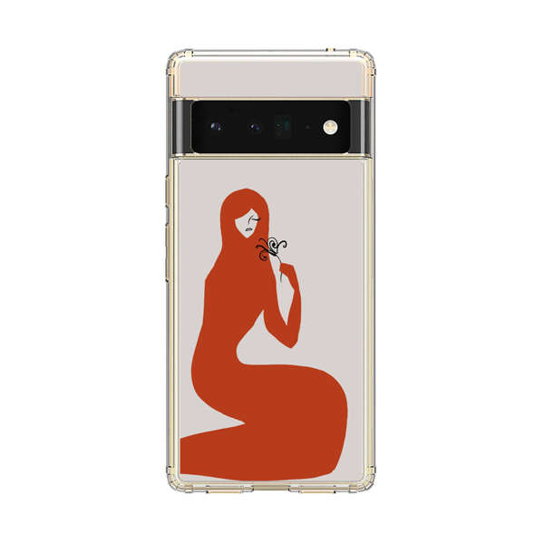 Minimalist Abstract Woman Silhouette Google Pixel 6 Pro Case