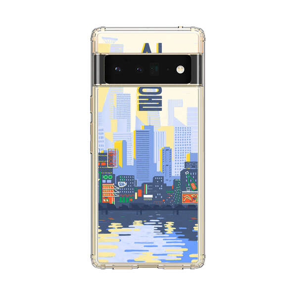 Modern City Skyline Reflection Google Pixel 6 Pro Case
