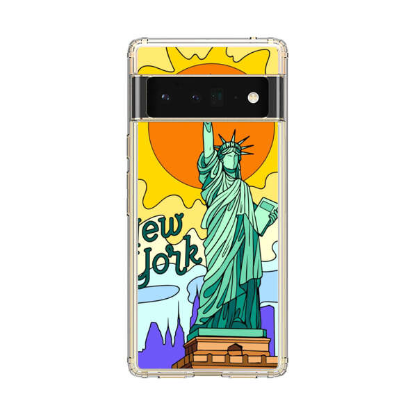 Statue of Liberty New York Artistic Sun Google Pixel 6 Pro Case