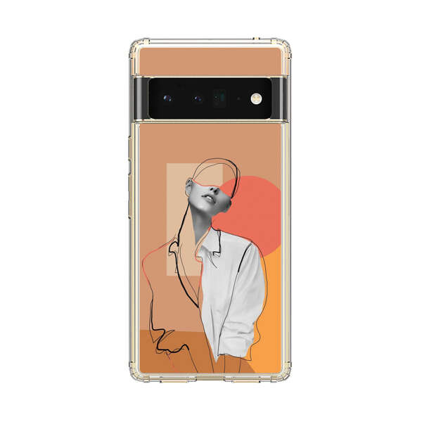 Stylish Abstract Portrait Art Google Pixel 6 Pro Case