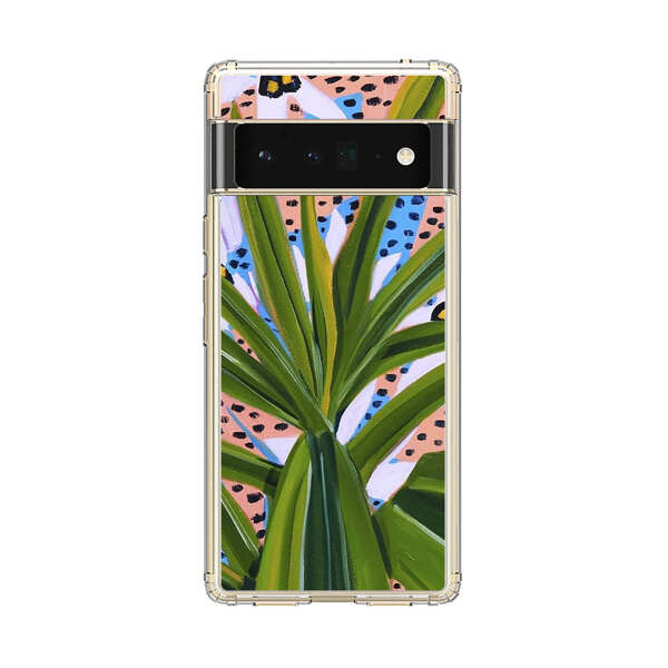 Tropical Leaves Abstract Pattern Google Pixel 6 Pro Case