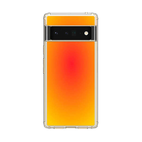 Vibrant Red Focal Point with Yellow Gradient Background Google Pixel 6 Pro Case