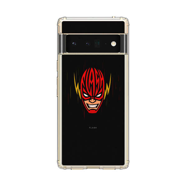 Vibrant Superhero Face with Lightning Bolts Google Pixel 6 Pro Case