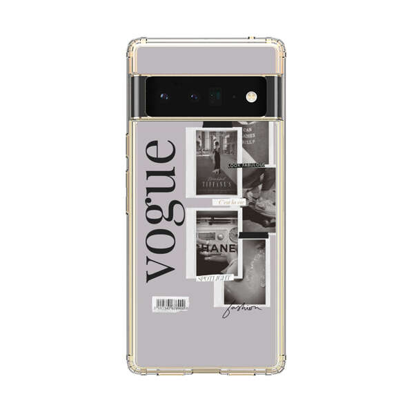 Vogue Fashion Collage Minimalist Google Pixel 6 Pro Case