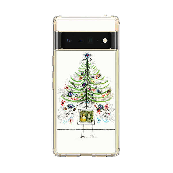 Whimsical Christmas Tree Artistic Design Google Pixel 6 Pro Case