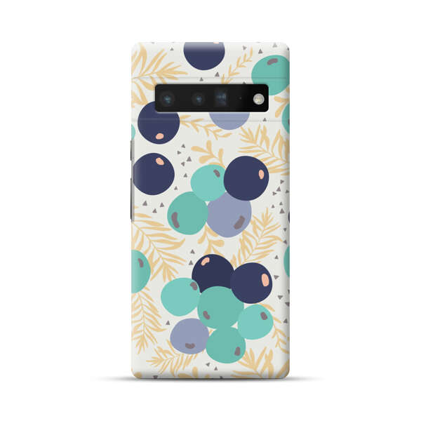 Abstract Berries Pattern Google Pixel 6 Pro Hard Case