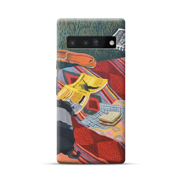 Charming Picnic Scene with Blanket and Food Google Pixel 6 Pro Hard Case