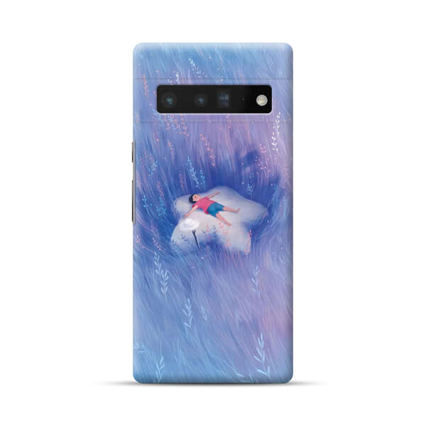 Child Relaxing in Dreamy Field Google Pixel 6 Pro Hard Case