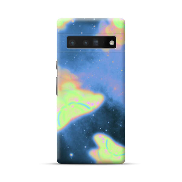 Dreamy Glowing Cosmic Butterflies Google Pixel 6 Pro Hard Case