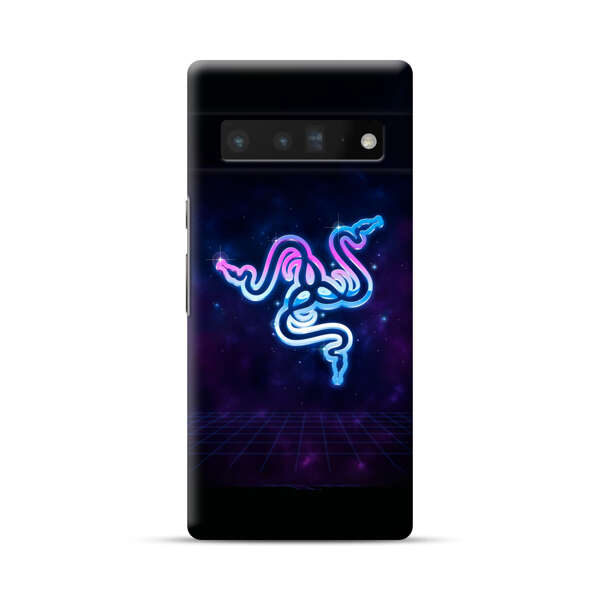 Glowing Neon Triple Snake Google Pixel 6 Pro Hard Case
