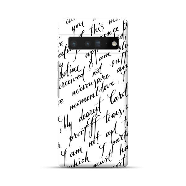 Handwritten Calligraphy Google Pixel 6 Pro Hard Case