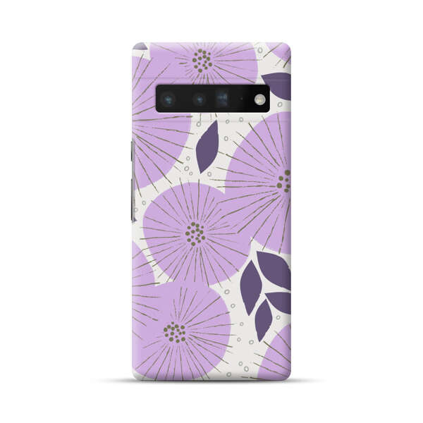 Lavender Flower Pattern Google Pixel 6 Pro Hard Case