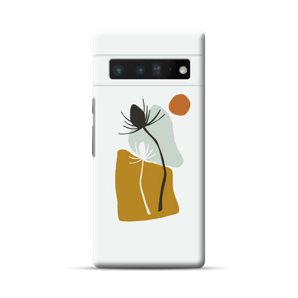 Minimalist Abstract Nature Design Google Pixel 6 Pro Hard Case