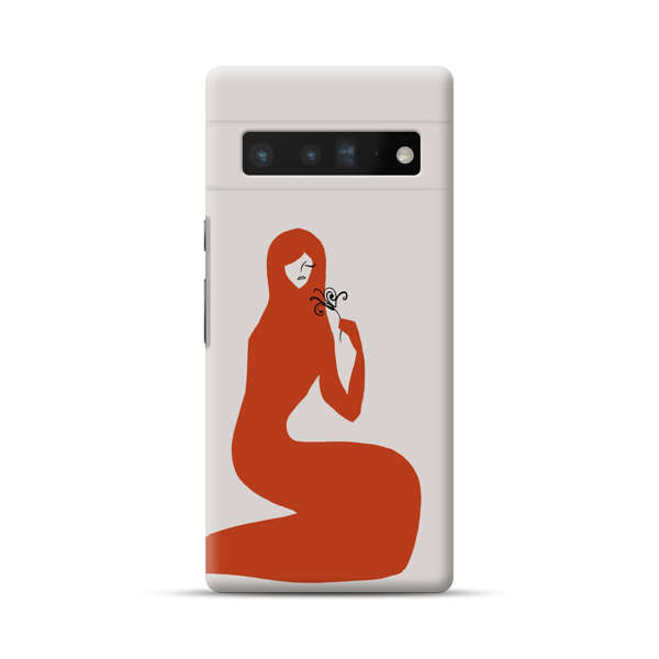 Minimalist Abstract Woman Silhouette Google Pixel 6 Pro Hard Case