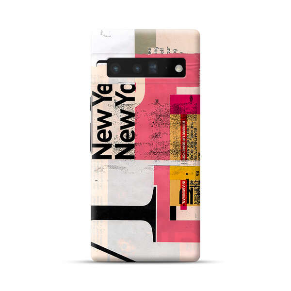 Modern Abstract Collage Artwork Google Pixel 6 Pro Hard Case