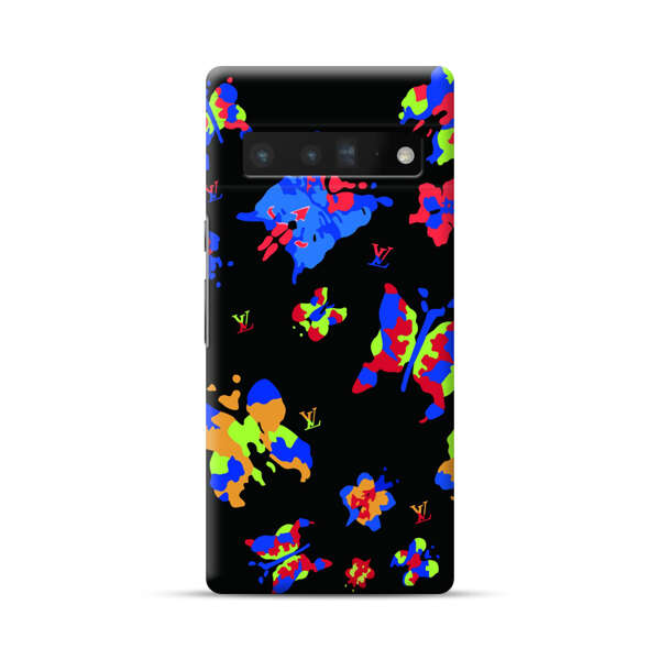 Vibrant Abstract Butterflies and Floral Splashes Google Pixel 6 Pro Hard Case
