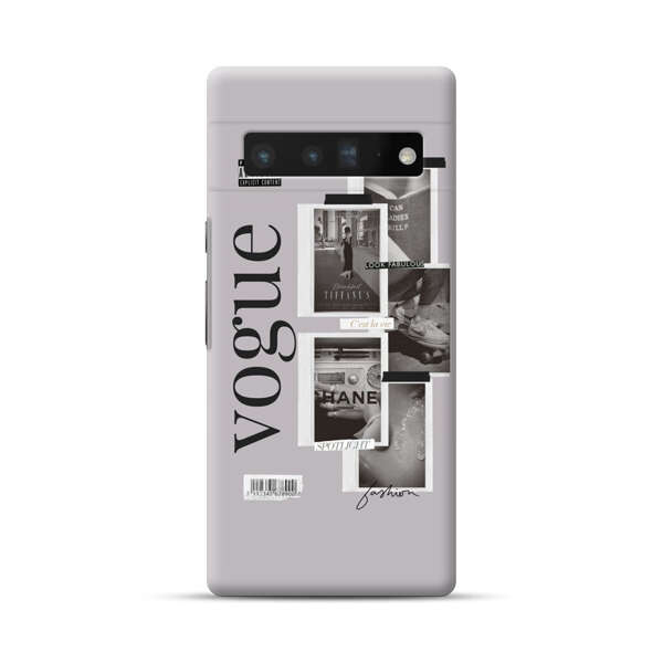 Vogue Fashion Collage Minimalist Google Pixel 6 Pro Hard Case