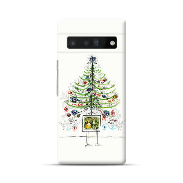 Whimsical Christmas Tree Artistic Design Google Pixel 6 Pro Hard Case