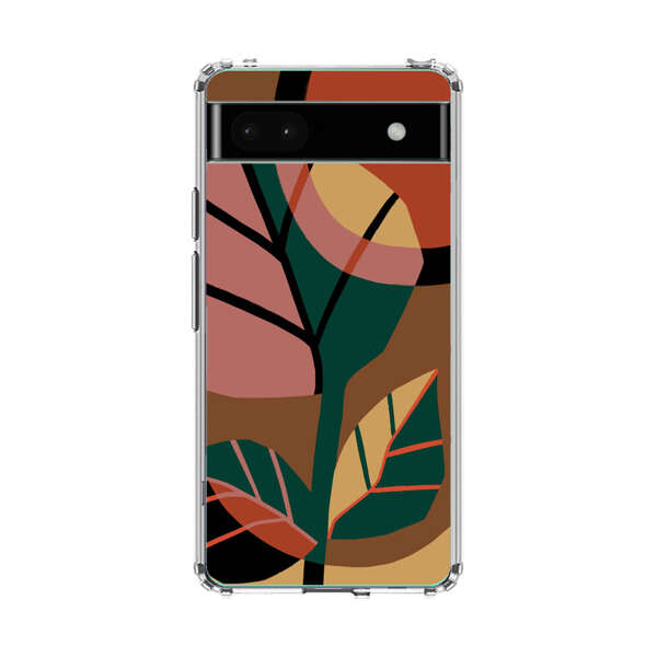 Abstract Geometric Leaves Design Google Pixel 6a Case