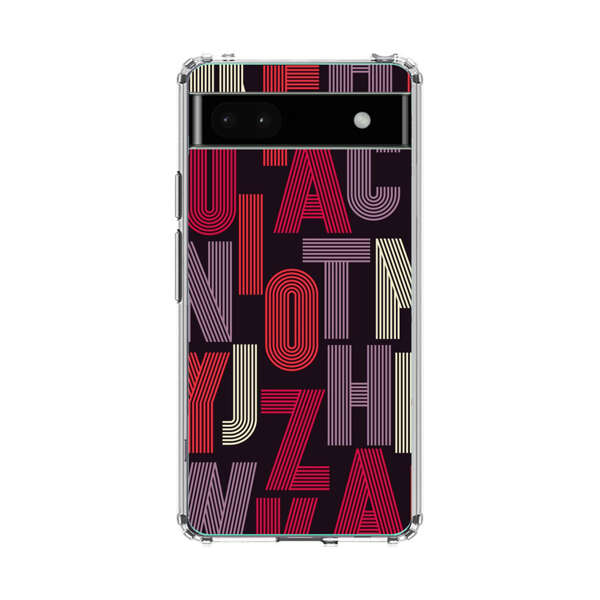 Abstract Letters Pattern Google Pixel 6a Case
